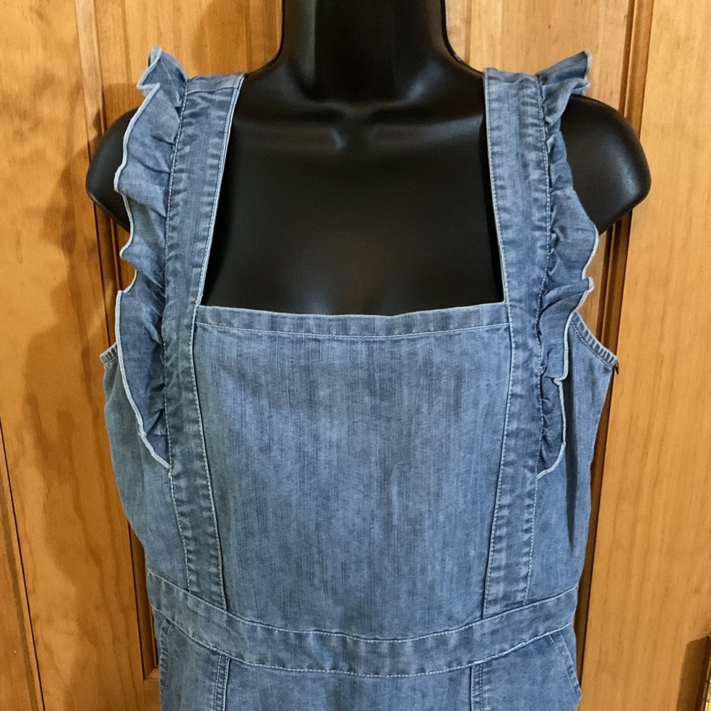 NWOT Japan Denim Shift Dress - Picture 2 of 5